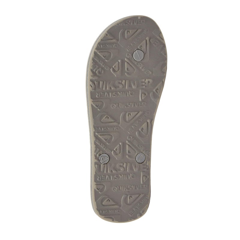 Quiksilver Molokai Flip Flops for Men, Athletic Mens Sandals, Size 6 to 16 Thong Mens Slides, Grey/Grey/Grey, 7 - Image 5
